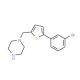 1-{[5-(3-bromophenyl)thien-2-yl]methyl}piperazine - chemical structure image