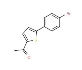 1-[5-(4-bromophenyl)thien-2-yl]ethanone (CAS 51335-89-8) - chemical structure image