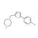 1-{[5-(4-bromophenyl)thien-2-yl]methyl}piperazine - chemical structure image