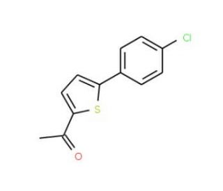 1-[5-(4-Chlorophenyl)-2-thienyl]-1-ethanone (CAS 51335-90-1) - chemical structure image