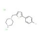 1-{[5-(4-chlorophenyl)thien-2-yl]methyl}piperazine dihydrochloride - chemical structure image