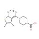 1-(5,6-dimethylthieno[2,3-d]pyrimidin-4-yl)piperidine-4-carboxylic acid - chemical structure image