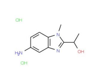 1-(5-Amino-1-methyl-1H-benzoimidazol-2-yl)-ethanoldihydrochloride - chemical structure image