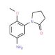 1-(5-Amino-2-methoxy-phenyl)-pyrrolidin-2-one - chemical structure image