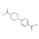 1-[5-(aminocarbonyl)pyridin-2-yl]piperidine-4-carboxylic acid - chemical structure image