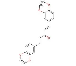 1,5-Bis-(3,4-dimethoxyphenyl)-3-pentadienone (CAS 38552-39-5) - chemical structure image