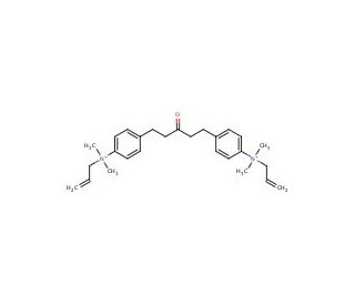 1,5-Bis(4-Allyldimethylammoniumphenyl)pentan-3-one, Dibromide (CAS 402-40-4) - chemical structure image