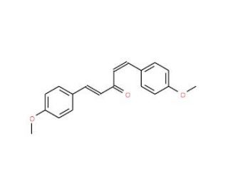 1,5-Bis-(4-methoxyphenyl)-3-pentadienone (CAS 2051-07-2) - chemical structure image