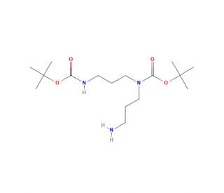 1,5-Bis-Boc-1,5,9-triazanonane (CAS 122248-82-2) - chemical structure image