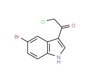 1-(5-Bromo-1H-indol-3-yl)-2-chloroethanone - chemical structure image