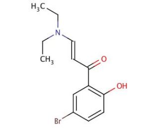 1-(5-Bromo-2-hydroxyphenyl)-3-(diethylamino)-2-propen-1-one (CAS 213690-00-7) - chemical structure image
