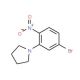 1-(5-Bromo-2-nitrophenyl)pyrrolidine (CAS 1033201-57-8) - chemical structure image