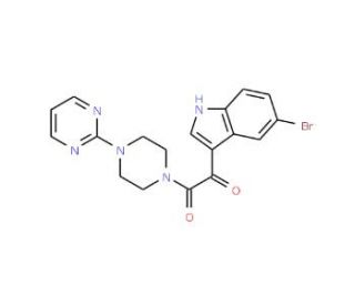 1-(5-Bromoindol-3-yl)-2-(4-pyrimidin-2-ylpiperazino)ethane-1,2-dione - chemical structure image