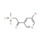 1-(5-Bromopyridin-3-yl)-2-methylsulfonyl-ethanone - chemical structure image