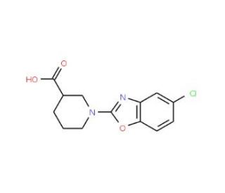 1-(5-Chloro-1,3-benzoxazol-2-yl)piperidine-3-carboxylic acid - chemical structure image