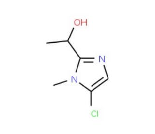 1-(5-chloro-1-methyl-1H-imidazol-2-yl)ethanol - chemical structure image