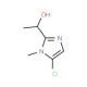 1-(5-chloro-1-methyl-1H-imidazol-2-yl)ethanol - chemical structure image