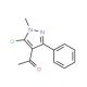 1-(5-Chloro-1-methyl-3-phenyl-1H-pyrazol-4-yl)-1-ethanone - chemical structure image