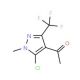 1-[5-Chloro-1-methyl-3-(trifluoromethyl)-1H-pyrazol-4-yl]-1-ethanone - chemical structure image