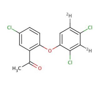 1-[5-Chloro-2-(2,4-dichlorophenoxy)phenylethanone]-d2 - chemical structure image