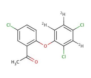 1-[5-Chloro-2-(2,4-dichlorophenoxy)phenylethanone]-d3 - chemical structure image