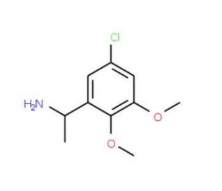 1-(5-Chloro-2,3-dimethoxyphenyl)ethylamine (CAS 903581-03-3) - chemical structure image