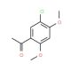 1-(5-Chloro-2,4-dimethoxy-phenyl)-ethanone (CAS 54173-36-3) - chemical structure image