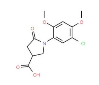 1-(5-chloro-2,4-dimethoxyphenyl)-5-oxopyrrolidine-3-carboxylic acid - chemical structure image
