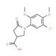 1-(5-chloro-2,4-dimethoxyphenyl)-5-oxopyrrolidine-3-carboxylic acid - chemical structure image