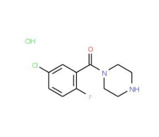 1-(5-chloro-2-fluorobenzoyl)piperazine hydrochloride - chemical structure image