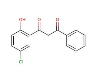 1-(5-Chloro-2-hydroxyphenyl)-3-phenyl-1,3-propanedione (CAS 5067-25-4) - chemical structure image