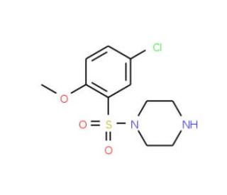 1-(5-Chloro-2-methoxy-benzenesulfonyl)-piperazine - chemical structure image