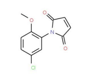 1-(5-Chloro-2-methoxy-phenyl)-pyrrole-2,5-dione (CAS 39900-81-7) - chemical structure image