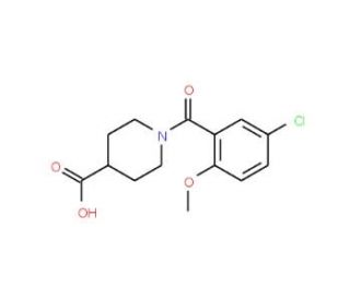 1-(5-chloro-2-methoxybenzoyl)piperidine-4-carboxylic acid - chemical structure image