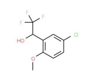 1-(5-chloro-2-methoxyphenyl)-2,2,2-trifluoroethanol - chemical structure image