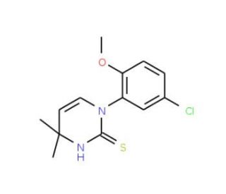 1-(5-Chloro-2-methoxyphenyl)-4,4-dimethyl-1,4-dihydropyrimidine-2-thiol - chemical structure image