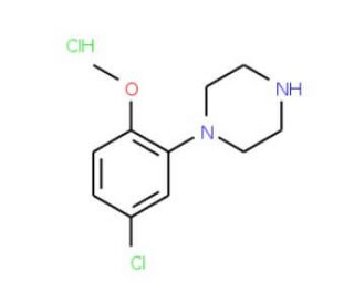 1-(5-Chloro-2-methoxyphenyl)piperazine hydrochloride (CAS 286464-49-1) - chemical structure image