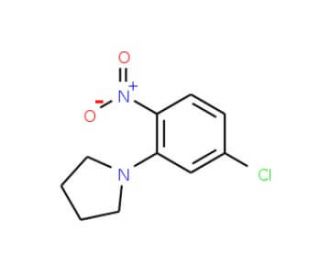 1-(5-Chloro-2-nitrophenyl)pyrrolidine (CAS 133387-30-1) - chemical structure image