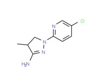 1-(5-Chloro-2-pyridinyl)-4-methyl-4,5-dihydro-1H-pyrazol-3-amine - chemical structure image