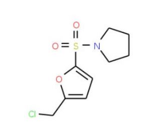 1-{[5-(chloromethyl)-2-furyl]sulfonyl}pyrrolidine - chemical structure image
