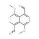 1,5-Diformyl-4,8-dimethoxynaphthalene (CAS 128038-44-8) - chemical structure image