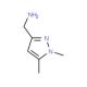 (1,5-Dimethyl-1H-pyrazol-3-yl)methylamine (CAS 423768-52-9) - chemical structure image