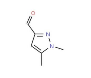 1,5-Dimethyl-1H-pyrazole-3-carbaldehyde (CAS 25016-10-8) - chemical structure image