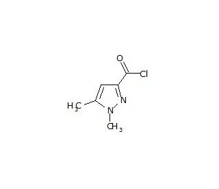 1,5-Dimethyl-1H-pyrazole-3-carbonyl chloride (CAS 49783-84-8) - chemical structure image