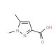 1,5-Dimethyl-1H-pyrazole-3-carboxylic acid (CAS 5744-59-2) - chemical structure image