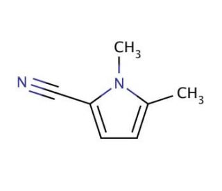 1,5-Dimethyl-2-pyrrolecarbonitrile (CAS 56341-36-7) - chemical structure image