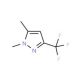 1,5-Dimethyl-3-(trifluoromethyl)-1H-pyrazole (CAS 79080-31-2) - chemical structure image