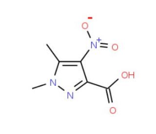 1,5-Dimethyl-4-nitro-1H-pyrazole-3-carboxylic acid - chemical structure image