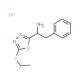 1-(5-Ethylsulfanyl-[1,3,4]oxadiazol-2-yl)-2-phenyl-ethylamine hydrochloride - chemical structure image