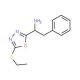 1-(5-Ethylsulfanyl-[1,3,4]oxadiazol-2-yl)-2-phenyl-ethylamine - chemical structure image
